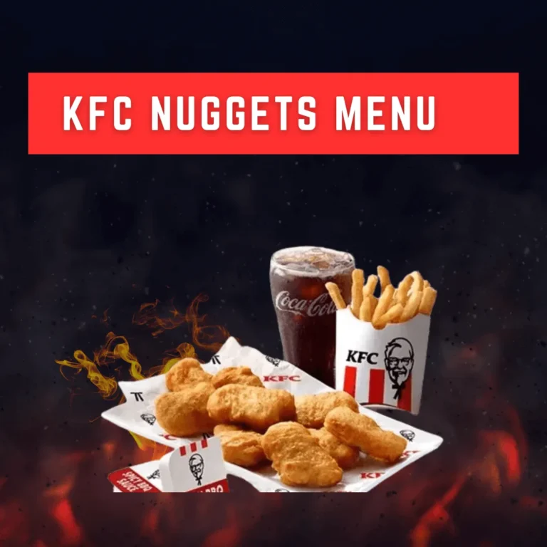 KFC Nuggets Menu