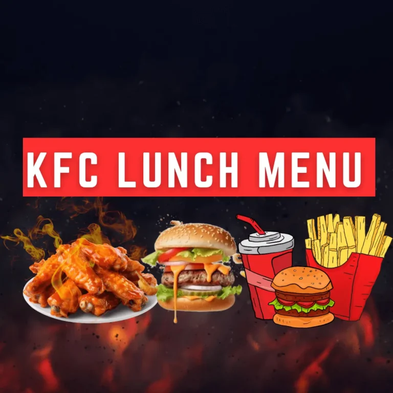 KFC Lunch Menu